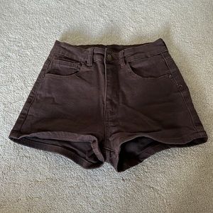 Brown Jean shorts